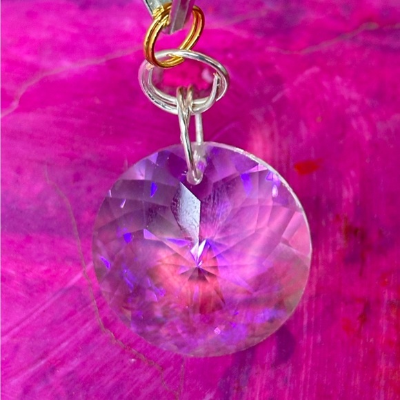 Crystal prism Rainbow Glass Purse Charm Suncatcher Handbag window Ornament decor - Picture 6 of 11